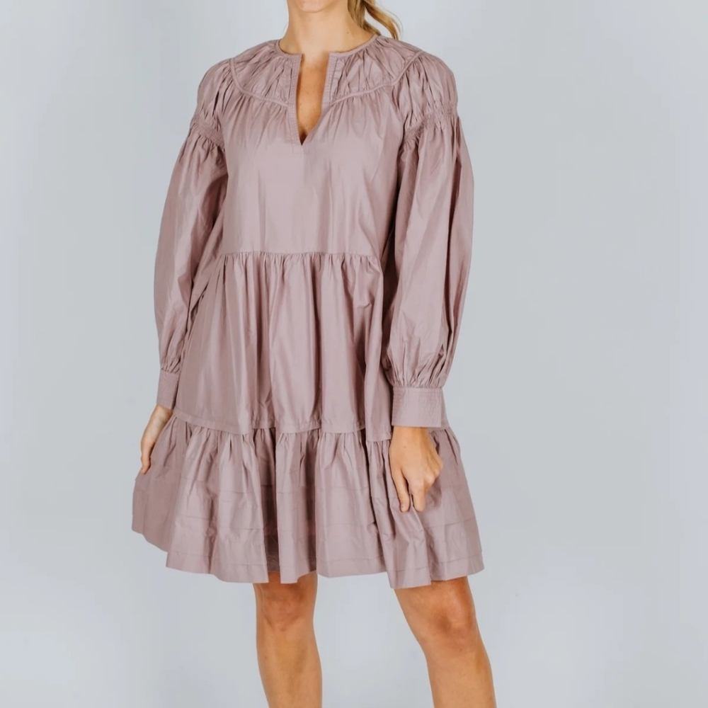 ULLA JOHNSON rosa dress in tanzanite Sz 6